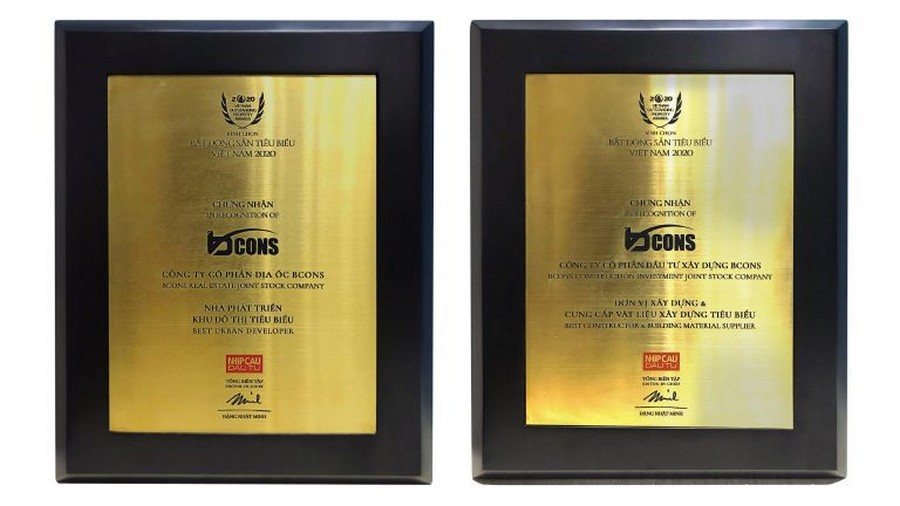 Tiềm lực uy tín của Bcons Group qua các giải thưởng danh giá
